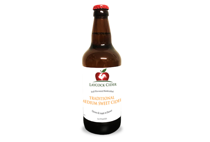 Laycock Medium Sweet Lightly Sparkling Cider - 500ml Bottle